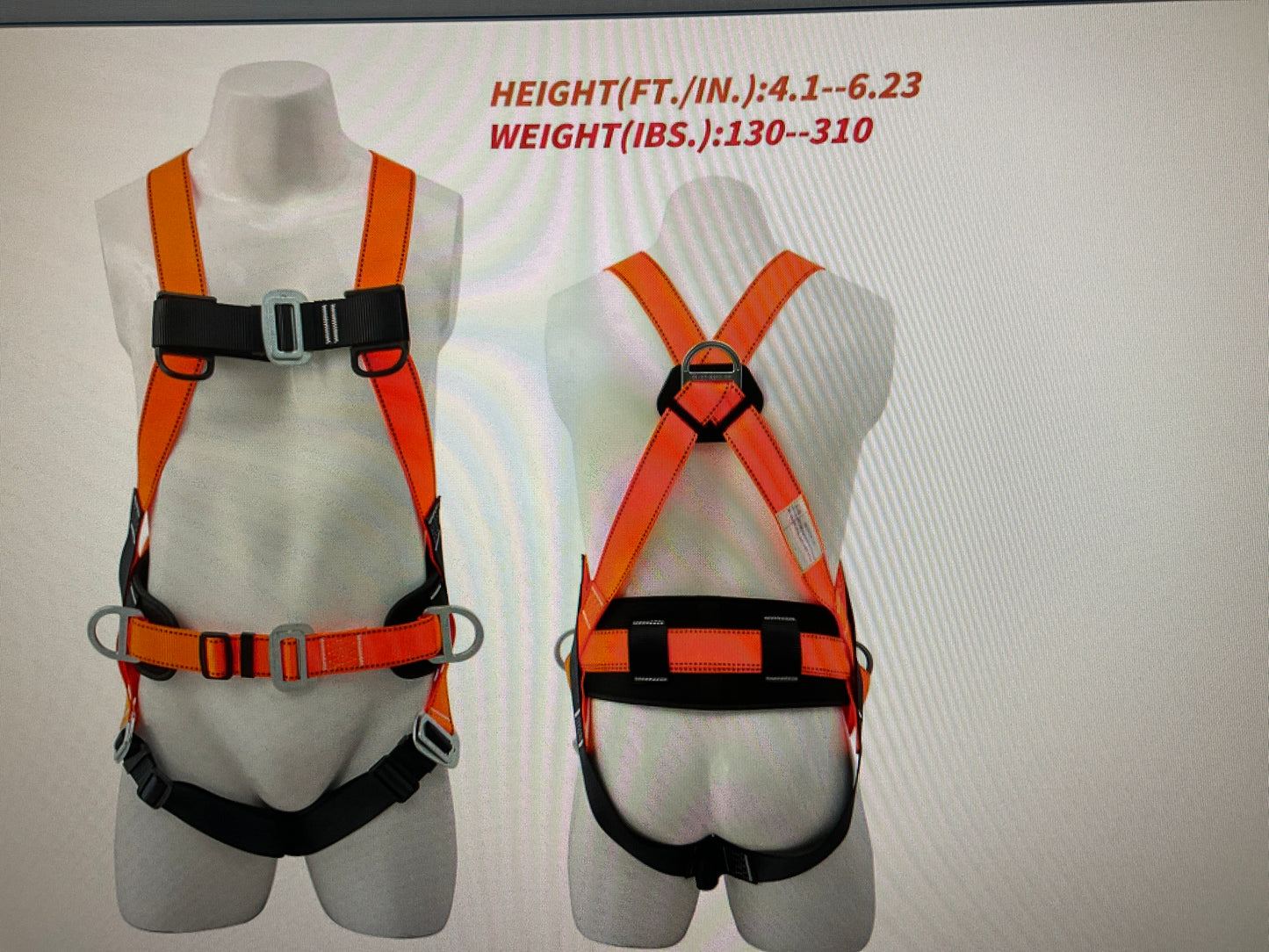 Safety Harness Fall protection kit full body