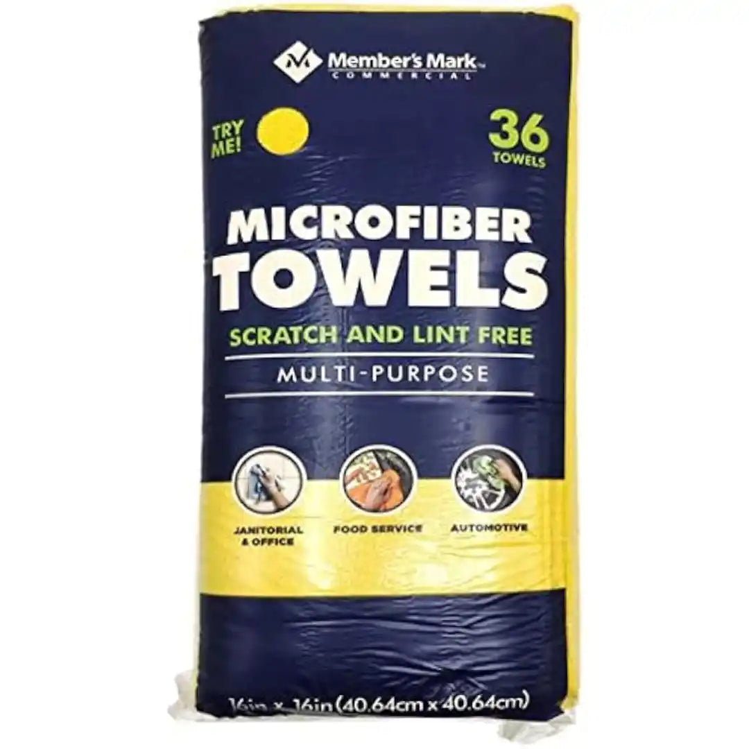 36Pk Multipurpose Microfiber Towels