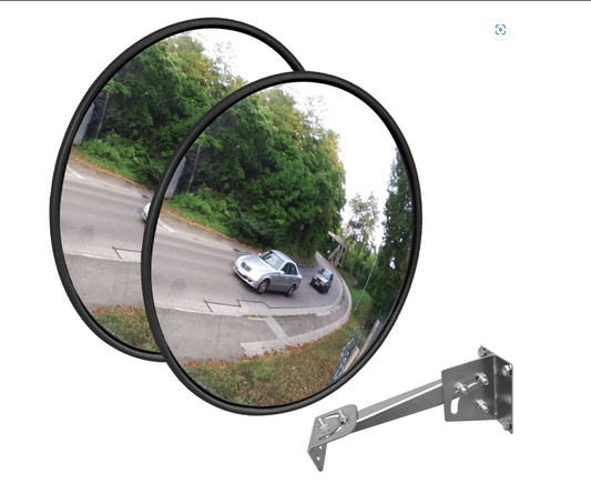 18" Diameter Wall-mounted Traffic Safety Convex Mirror