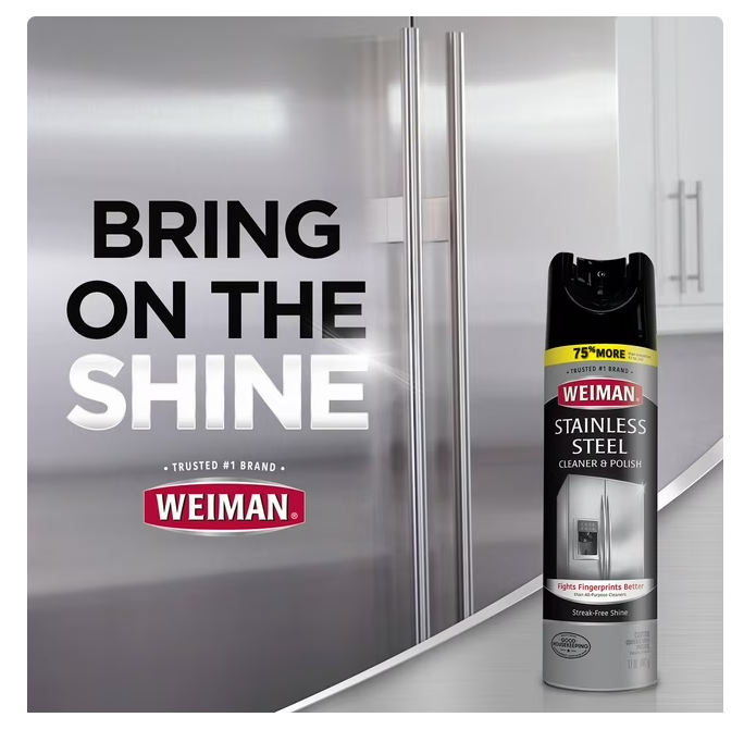 Weiman Stainless Steel Kitchen and Home Appliance Cleaner & Polish, 17 oz., 3 pk.