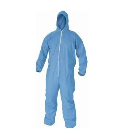 Coverall Blue Disposable with Hood
