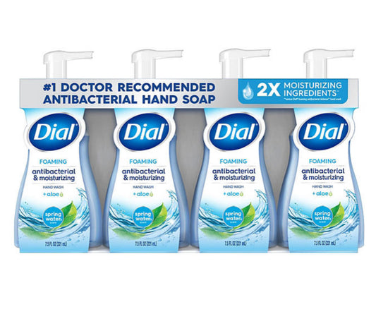 Dial foaming hand wash 4pk