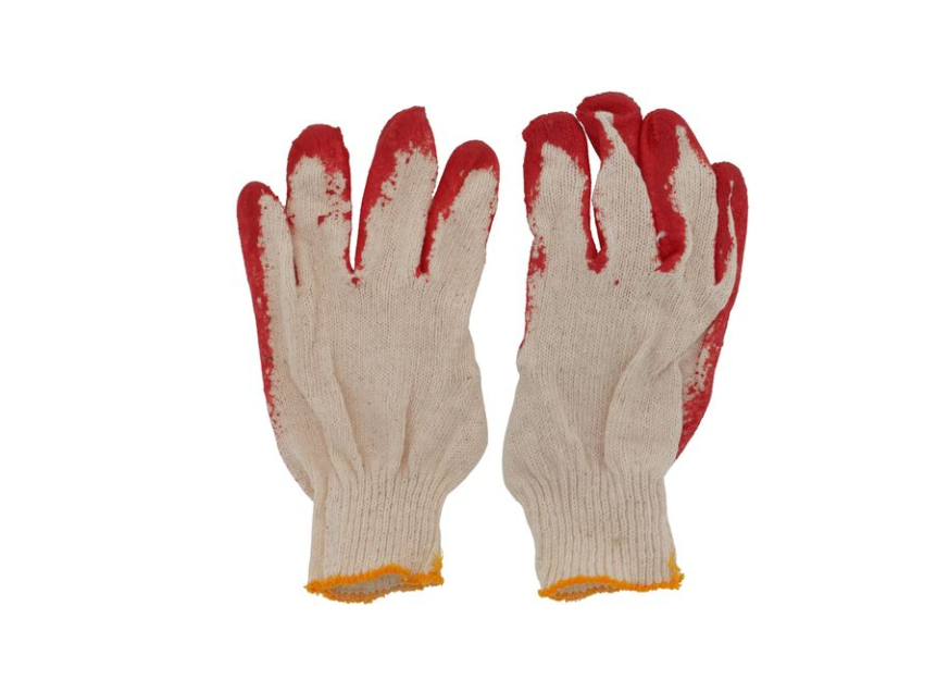 Red "Painted Palm" Work Gloves
