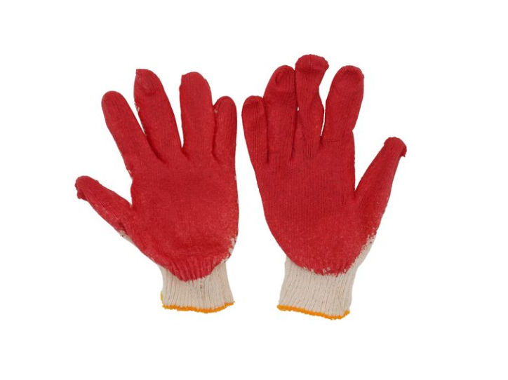 Red "Painted Palm" Work Gloves