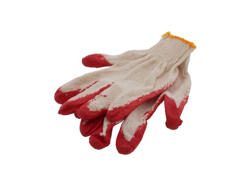 Red "Painted Palm" Work Gloves