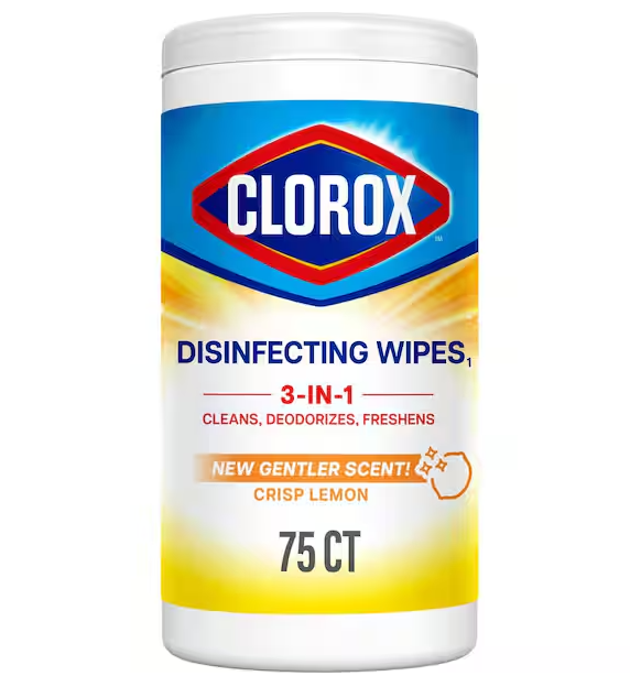 Lemon Bleach Free Disinfecting Cleaning Wipes