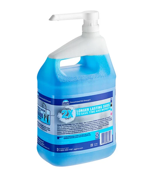 Dawn Professional 1 Gallon / 128 oz. Manual Pot and Pan Detergent with Pump