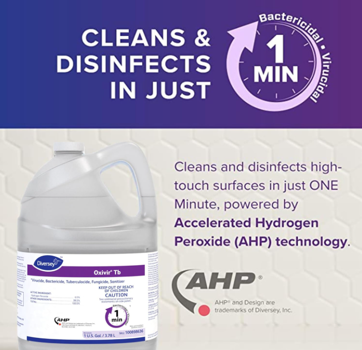 Oxivir Diversey Tb One-Step Liquid Disinfectant Cleaner
