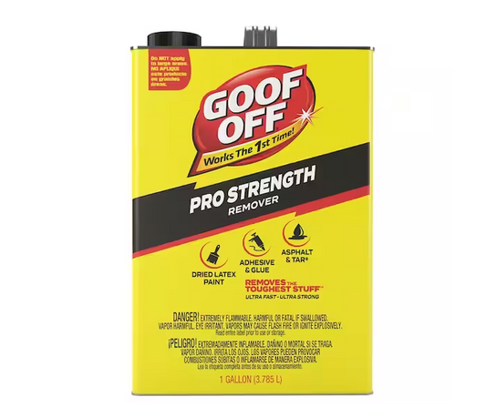 Goof Off  Professional Strength Latex Paint and Adhesive Remover