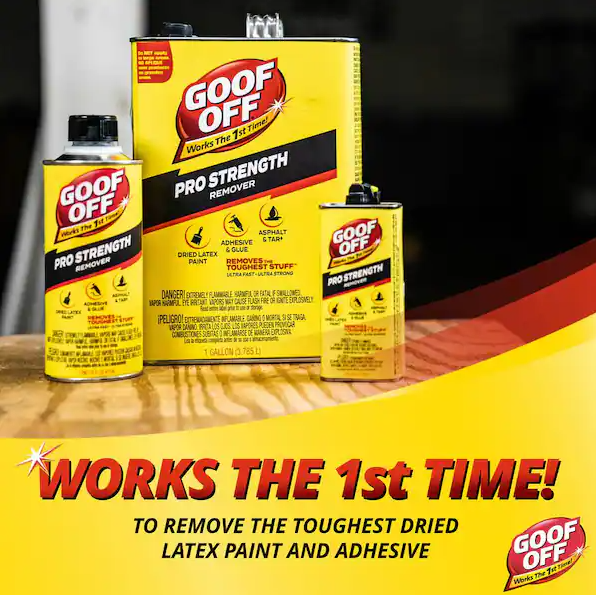 Goof Off  Professional Strength Latex Paint and Adhesive Remover
