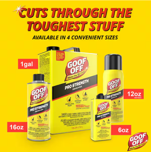 Goof Off  Professional Strength Latex Paint and Adhesive Remover