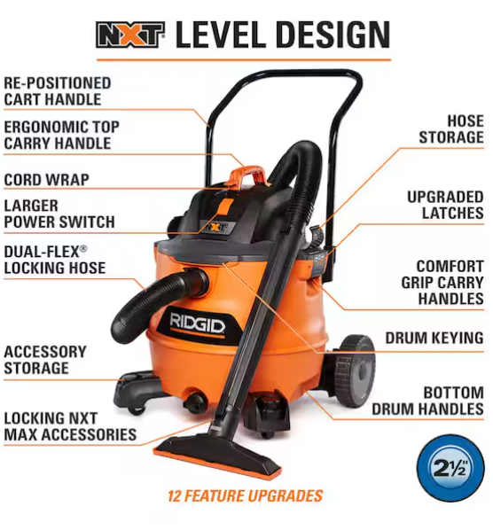 RIDGID Wet Dry Vac
