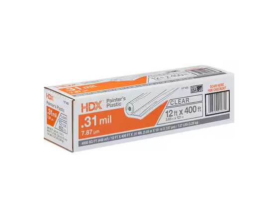 High Density Painters Plastic Sheeting