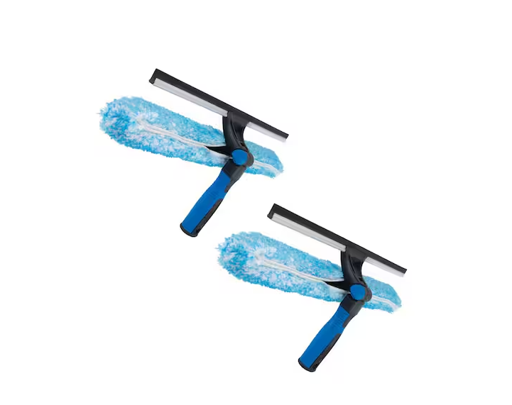 Unger ProFlex 2-in-1 18 in. Window Cleaner Squeegee and Scrubber Combo
