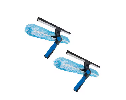 Unger ProFlex 2-in-1 18 in. Window Cleaner Squeegee and Scrubber Combo