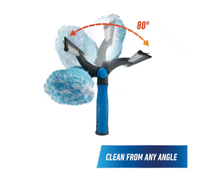 Unger ProFlex 2-in-1 18 in. Window Cleaner Squeegee and Scrubber Combo
