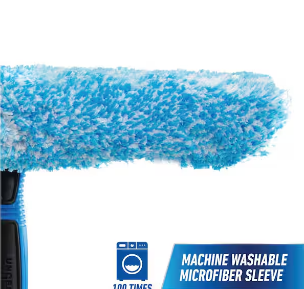 Unger 14 in. 2-in-1 Window Cleaner Squeegee and Scrubber Combo