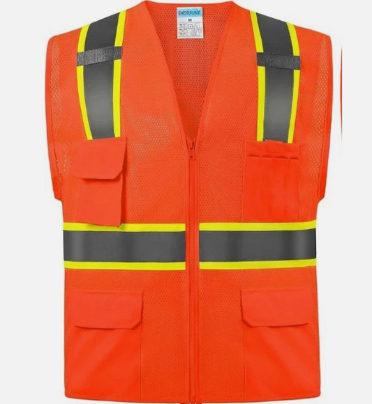 SHORFUNE High Visibility Mesh Safety Vest