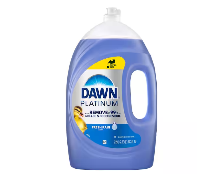 Dawn Platinum Fresh Rain Scent Liquid Dish Soap