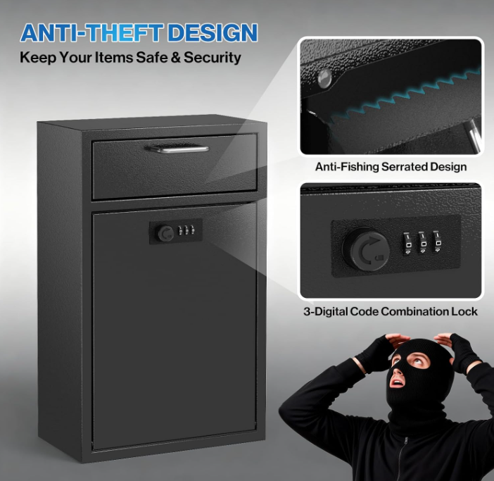 Locking Wall Mailbox Drop