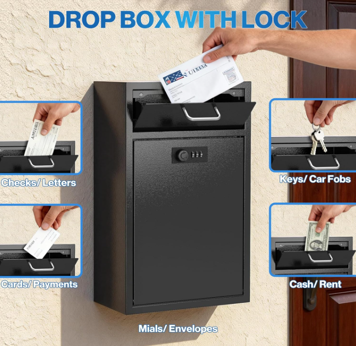 Locking Wall Mailbox Drop