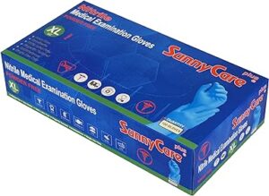 100Pk SunnyCare Nitrile Medical Powder Free Gloves