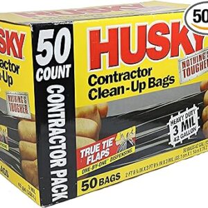 50ct Husky Contractor Clean-up Bags