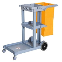 Homcom 3-shelf commercial cleaning rolling cart