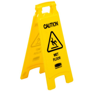 Rubbermaid commercial wet floor sign